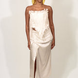 CORSETTO CISNE IN BIANCO ABORIO