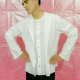ROMAIN SHIRT IN WHITE COTTON