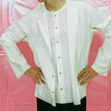 ROMAIN SHIRT IN WHITE COTTON