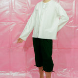 ROMAIN SHIRT IN WHITE COTTON
