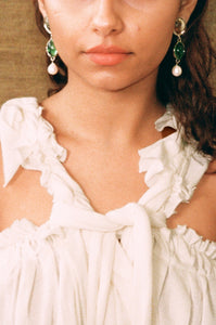 SIRENA EARRINGS IN SILVER/LIZARD - MONDO MONDO