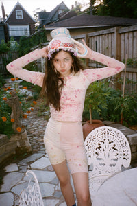 KELLY SHORTS IN FLOWER DYE