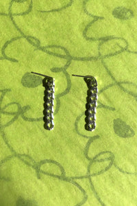 HANGING CHAIN STUD EARRINGS - MEDIUM