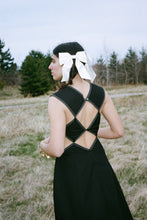 Load image into Gallery viewer, black cotton detachable dress with square cutouts