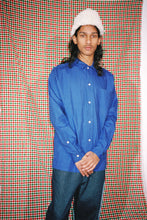 Load image into Gallery viewer, BLUE WEAVE SHIRT SIZE LARGE