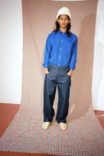 Load image into Gallery viewer, BLUE WEAVE SHIRT SIZE LARGE