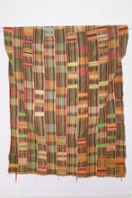 Load image into Gallery viewer, EWE KENTE - PINK AND GREEN STRIPES - 100% SILK SHOP