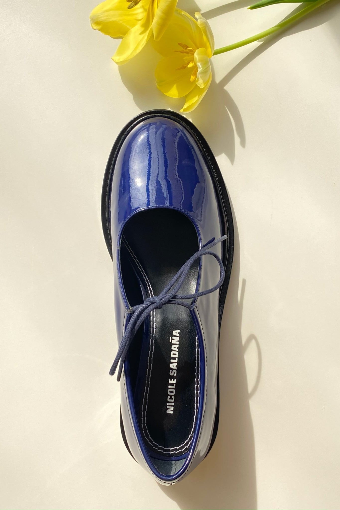 FABIANA SHOE IN NUIT PATENT - Nicole Saldaña