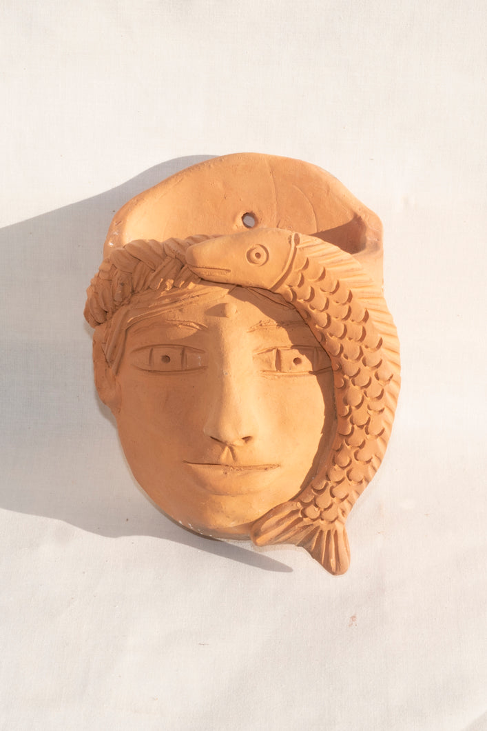 OAXACAN RED CLAY FACE PLANTER