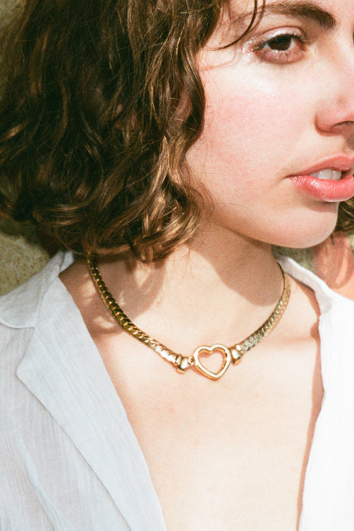 Laura Lombardi Curb Chain Necklace Brass | recreation.io