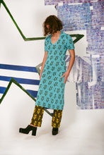 Load image into Gallery viewer, GINZA DRESS IN CELESTE/GREEN