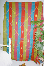 Load image into Gallery viewer, GREEN/BLUE/RED COLLABORATION EWE KENTE CLOTH
