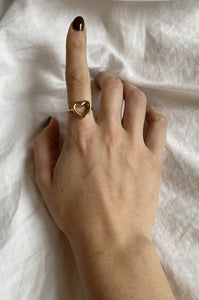 CUORE RING IN BRASS
