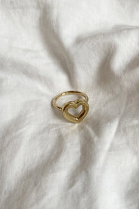 CUORE RING IN BRASS