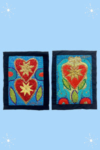 HAITIAN DRAPEAU - EZULIE DANTOR, WITH 2 HEARTS