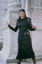 Load image into Gallery viewer, KUNDIMI PETAL DRESS IN BLACK