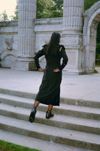 Load image into Gallery viewer, KUNDIMI PETAL DRESS IN BLACK