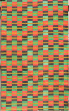 Load image into Gallery viewer, Large Checkered Ewe Kente Cloth in Red/Black/Green/Yellow