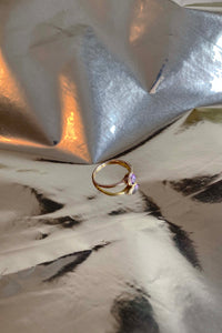 ONDINE RING IN FACETED AMETHYST