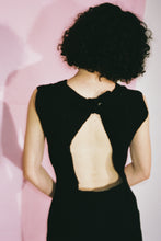 Load image into Gallery viewer, SHELLS CROCHET MINI DRESS IN BLACK