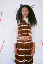 Load image into Gallery viewer, SPA BOY X 100% SILK CLUB TOP IN BROWN