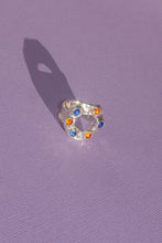 Load image into Gallery viewer, STERLING SILVER HALO RING IN SKY BLUE / HYACINTH