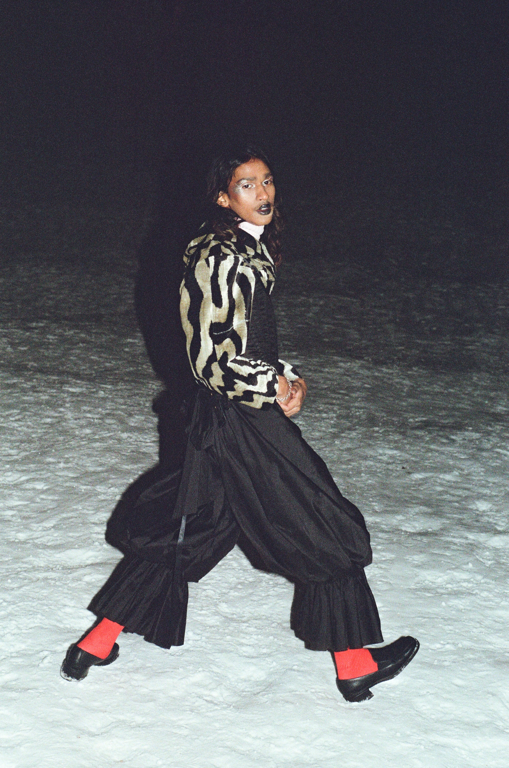 handmade silk bloomers in black