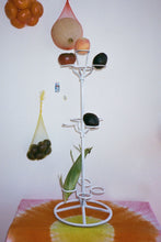 Load image into Gallery viewer, white iron tall decorative fruit stand